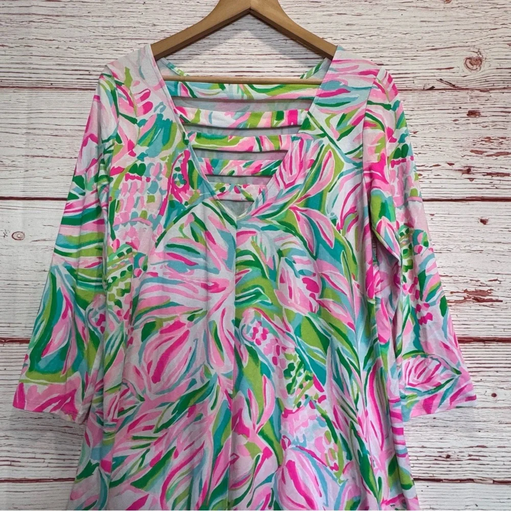 Lilly Pulitzer Ophelia Swing Dress in Multi Croc My World Sz M